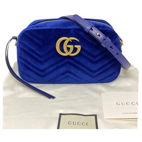 gucci sac velour bleu|sac de luxe gucci femme.